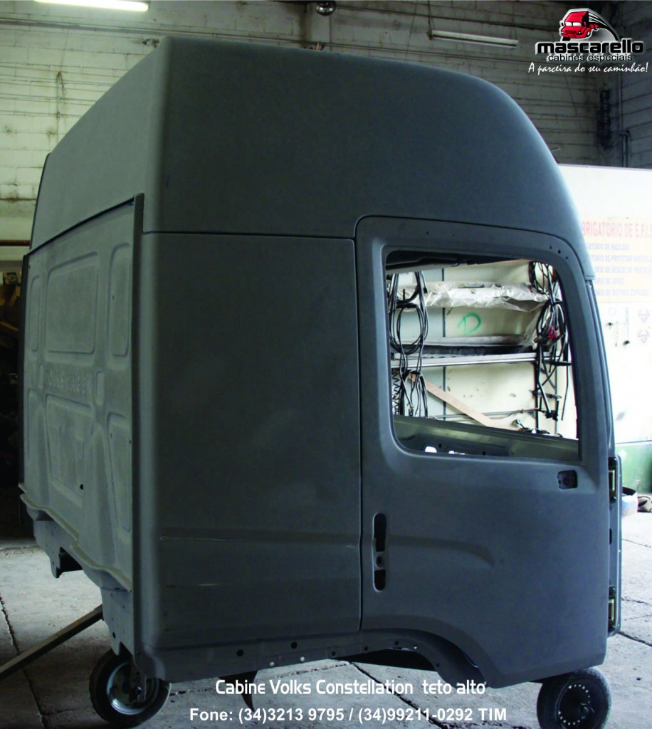 Cabine VW Constellation teto alto - Mascarello Cabines