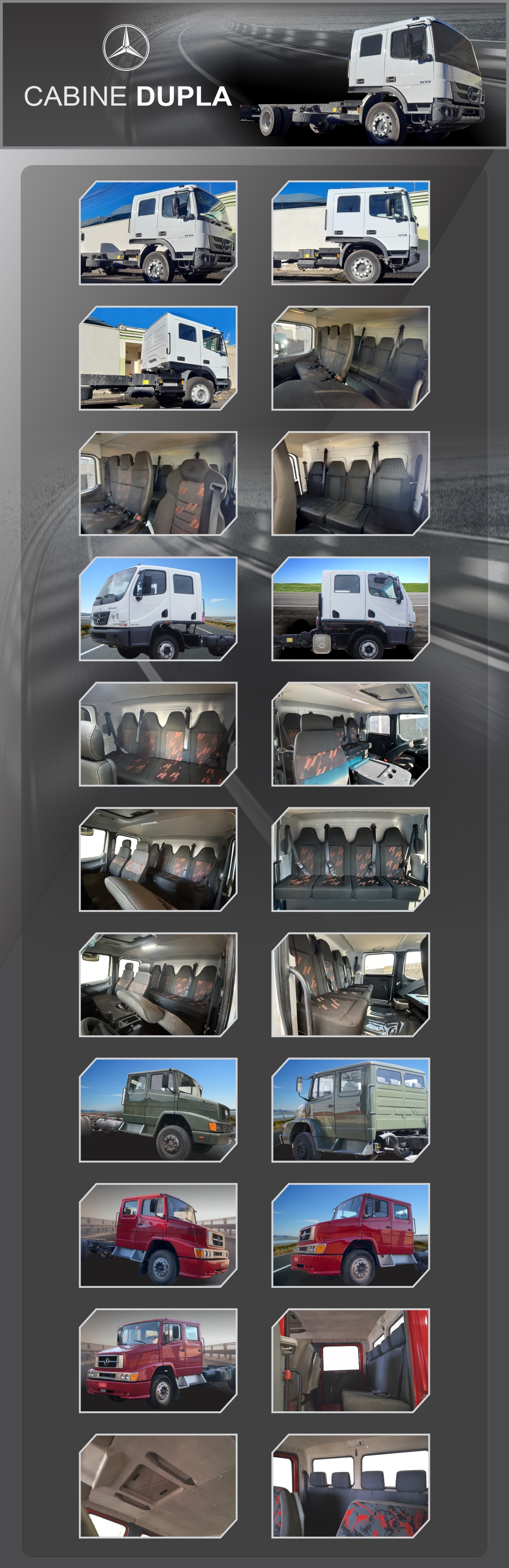 Cabine Dupla Mercedes