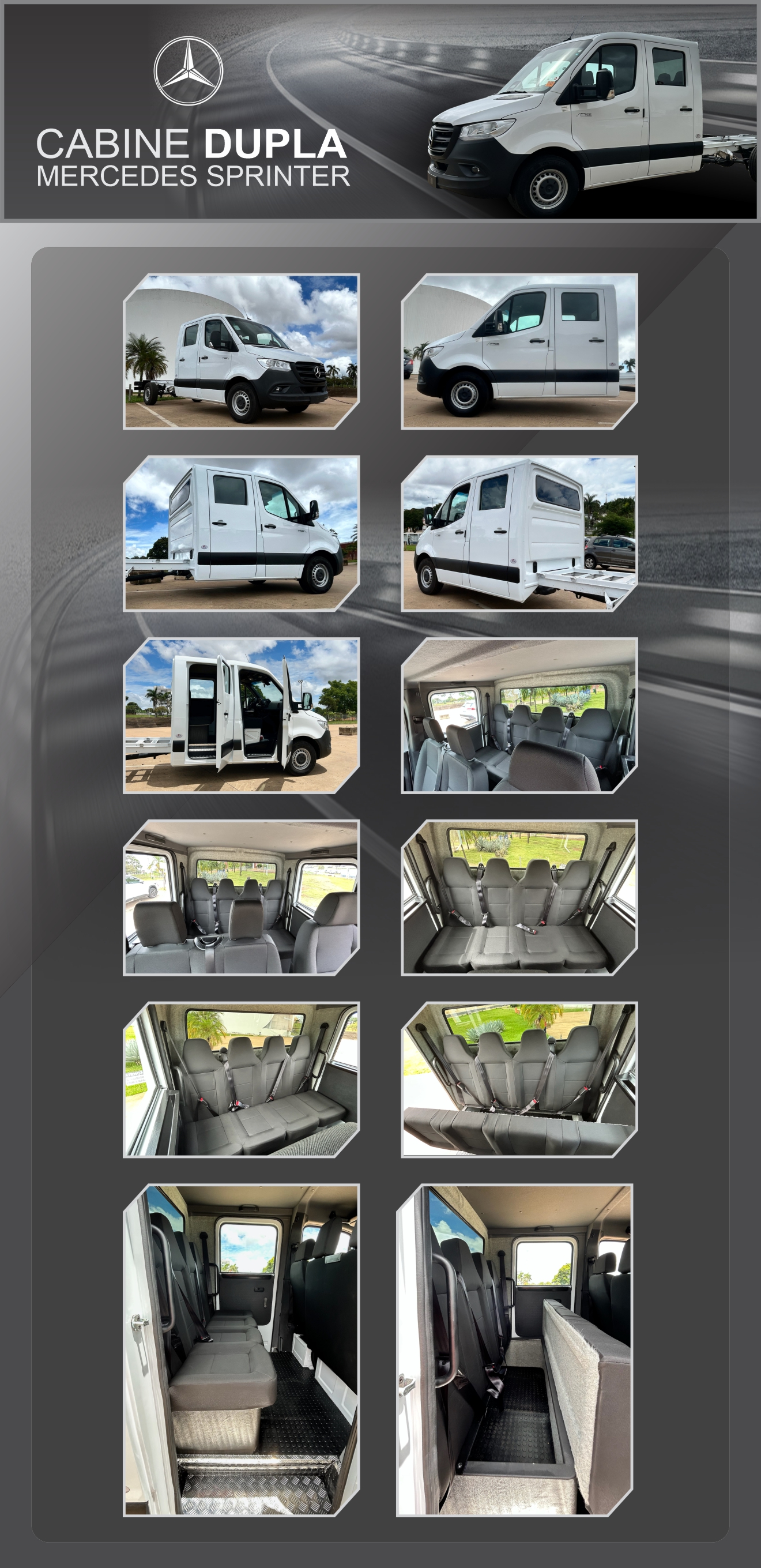 Cabine Dupla Mercedes